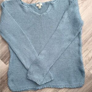 J. Jill Light Blue Women's Sweater 100% cotton